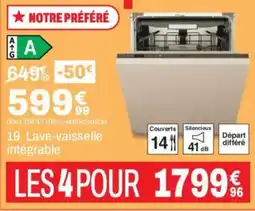BUT Lave-vaisselle intégrable offre