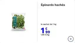 Picard d'Or Organique Épinards hachés offre