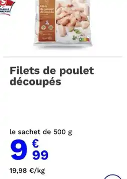 Picard Volaille Française Filets de poulet découpés offre