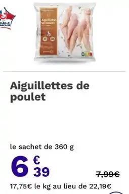 Picard Les Boudins Aiguillettes de poulet offre