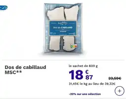 Picard picard Dos de cabillaud offre