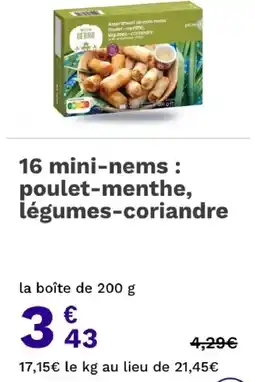 Picard Vietnam mini-nems offre