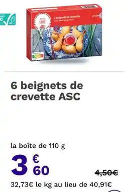 Picard ASC Beignets de crevette offre