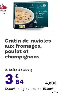 Picard E.Leclerc Gratin de ravioles offre