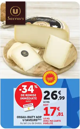 U Saveurs Ossau-Iraty AOP