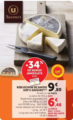 Bi1 U Saveurs Reblochon de Savoie AOP offre
