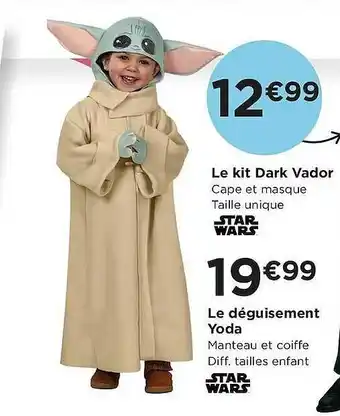 Centrakor Le Kit Dark Vador, Le Déguisement Yoda offre