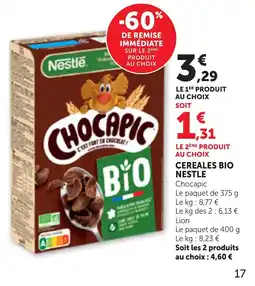 Bi1 Nestlé Chocapic offre