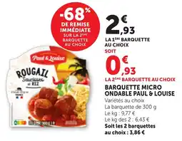 Bi1 Paul & Louise Barquette micro ondable offre
