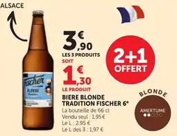 Bi1 Fischer Bière blonde tradition Fischer 6° offre