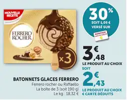 Bi1 Ferrero Batonnets glaces offre
