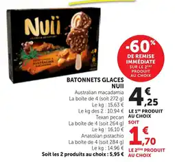 Bi1 NUII BATONNETS GLACES offre