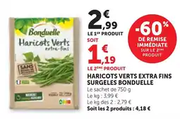 Bi1 Bonduelle Haricots Verts extra-fins offre