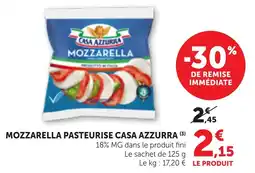 Bi1 CASA AZZURRA MOZZARELLA offre