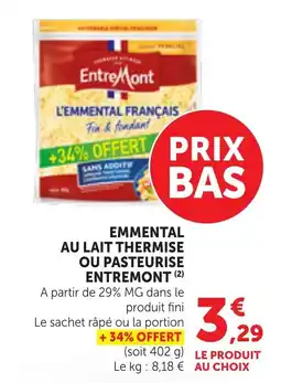 Bi1 Entremont Emmental offre