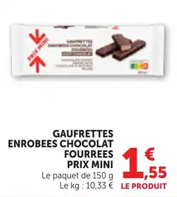Bi1 GAUFRETTES ENROBEEES CHOCOLAT FOURREEES offre