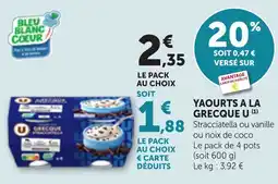 Bi1 YAOURTS A LA GRECQUE U offre