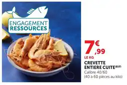Bi1 CREVETTE ENTIÈRE CUIT offre