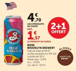 Bi1 BROOKLYN BREWERY PULP ART offre