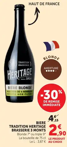 Bi1 BRASSERIE 3 MONTS HÉRITAGE offre