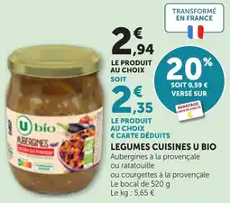 Bi1 U BIO Aubergines offre