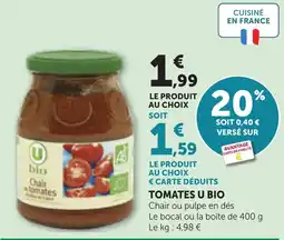 Bi1 U BIO Chair de tomates offre