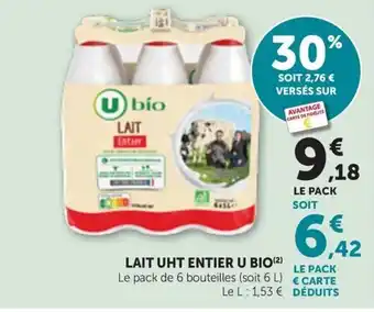 U bio LAIT Entier
