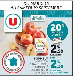 Maximarché POMME U offre