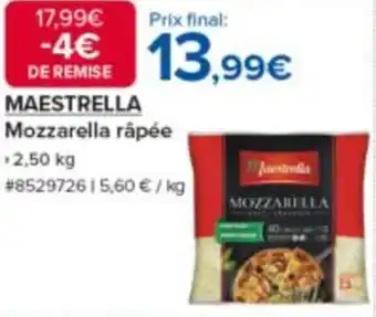 MAESTRELLA Mozzarella râpée