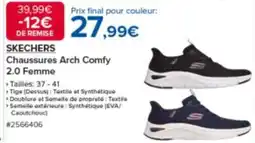 Costco SKECHERS Chaussures Arch Comfy 2.0 Femme offre