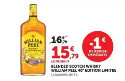 Maximarché WILLIAM PEEL Blended Scotch Whisky offre