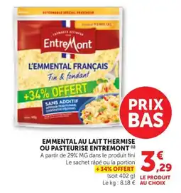 Maximarché Entremont L'Emmental Français offre