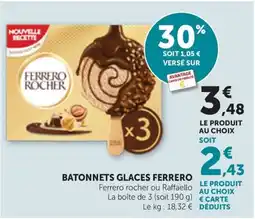 Maximarché Ferrero Batonnets glaces offre