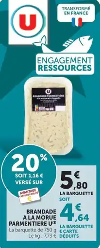 Maximarché U brandade a la morue offre
