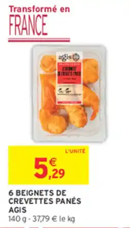 Intermarché Contact AGIS Beignets de crevettes panés offre