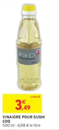 Intermarché Contact COQ VINAIGRE POUR SUSHI offre