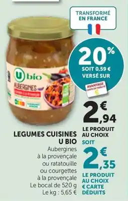 Maximarché U BIO Aubergines offre