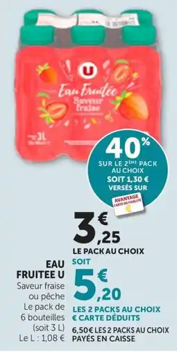 Maximarché Eau Fruitee U offre