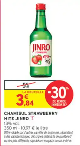 Intermarché Contact JINRO CHAMISUL STRAWBERRY offre