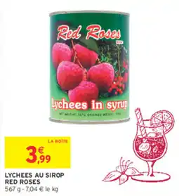 Intermarché Contact Red Roses Lychees in syrup offre