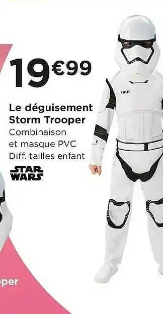 Centrakor Le Déguisement Storm Trooper offre