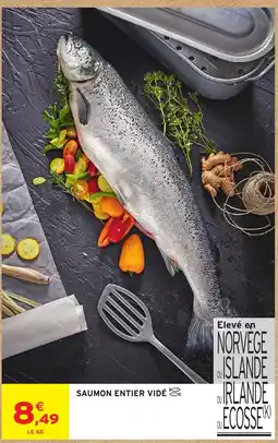 Intermarché SAUMON ENTIER VIDÉ offre