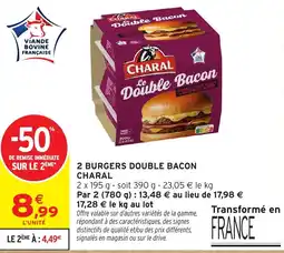 Intermarché CHARAL Le Double Bacon offre
