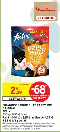 Intermarché Felix Friandises pour chat Party Mix Original offre