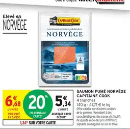 Intermarché CAPITAINE COOK SAUMON FUMÉ offre
