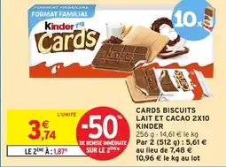 Intermarché Kinder Cards offre