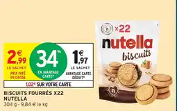 Intermarché Nutella biscuits offre