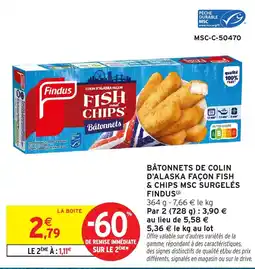 Intermarché Findus Bâtonnets offre