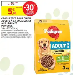 Intermarché Pedigree Croquettes pour chien adulte offre