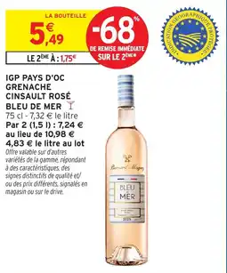 Intermarché Bernard Magrez BLEU DE MER offre